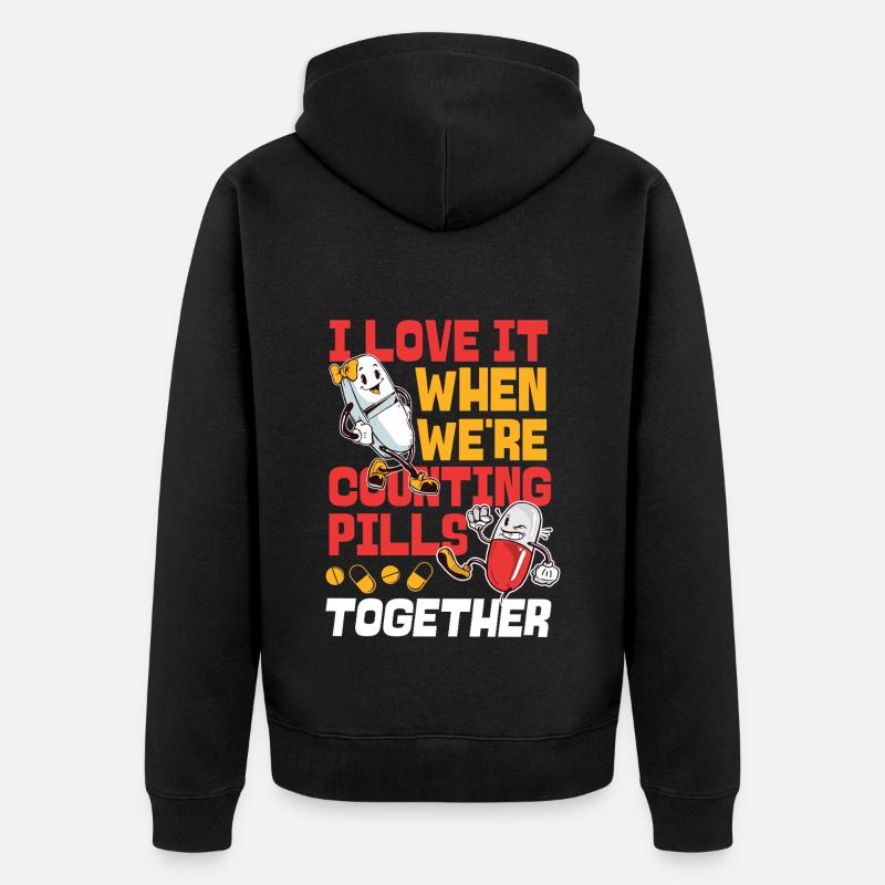 Pharmacy Tech Technician - Unisex Premium Bio Zip Hoodie - Schwarz