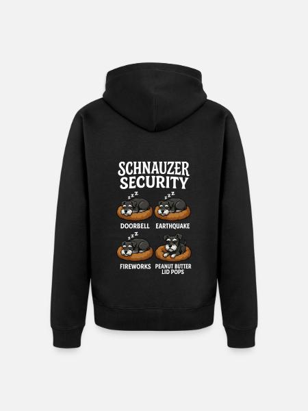 Schnauzer - Unisex Premium Bio Zip Hoodie - Schwarz
