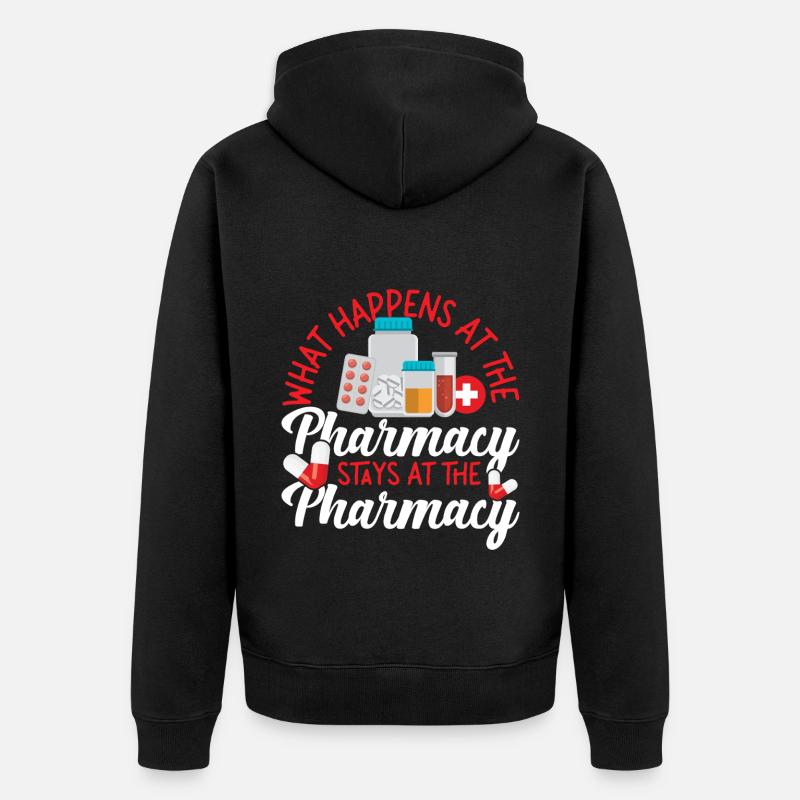 Pharmacy Tech Technician - Unisex Premium Organic Zip Hoodie - black