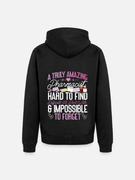 Pharmacy Tech Technician - Unisex Premium Bio Zip Hoodie - Schwarz