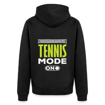 Mode joueur de tennis activé pour les fans de tennis - Veste à capuche bio Premium Unisexe - noir - Dos - Nico (187cm)