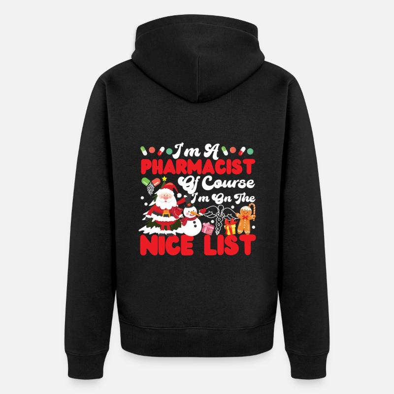 Pharmacy Tech Technician - Unisex Premium Bio Zip Hoodie - Schwarz