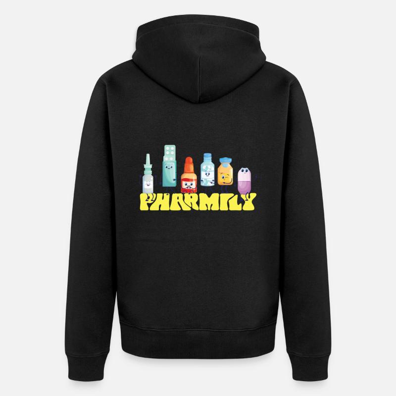 Pharmacy Tech Technician - Unisex Premium Bio Zip Hoodie - Schwarz