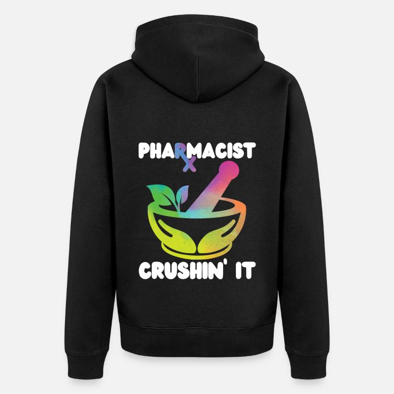 Pharmacy Tech Technician - Unisex Premium Organic Zip Hoodie - black