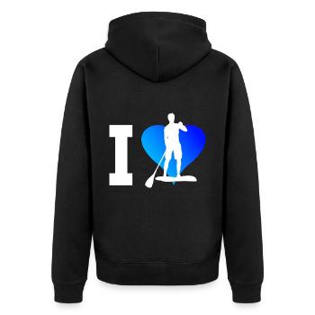 Stand up Paddle Board Standup Paddle Femmes - Veste à capuche bio Premium Unisexe - noir - Dos - Nico (187cm)