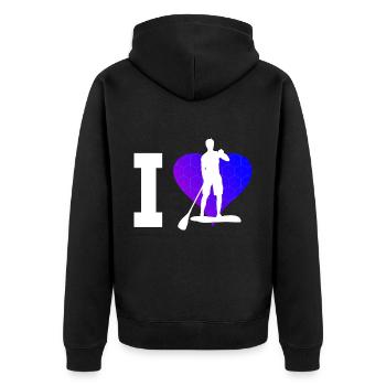 Stand up Paddle Board Femme Standup Paddleboard - Veste à capuche bio Premium Unisexe - noir - Dos - Nico (187cm)