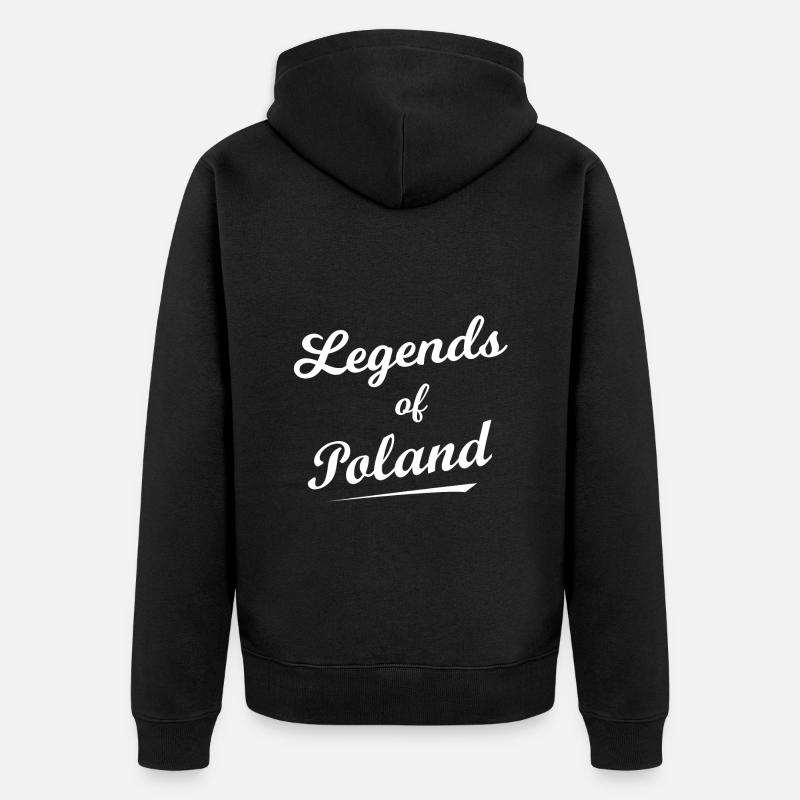 Les légendes de la Pologne - Veste à capuche bio Premium Unisexe - noir