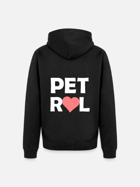Gasoline has always been - Unisex Premium Organic Zip Hoodie - black