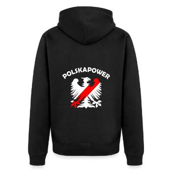 Électricité de Pologne - Veste à capuche bio Premium Unisexe - noir - Dos - Nico (187cm)