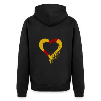My bathing - Unisex Premium Organic Zip Hoodie - black - Back - Nico (187cm)