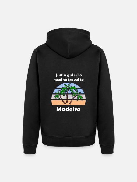 The Madeira Trip - Unisex Premium Organic Zip Hoodie - black