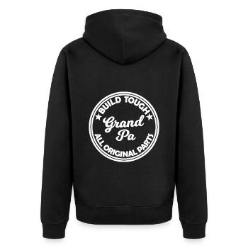 Le meilleur grand-père - Veste à capuche bio Premium Unisexe - noir - Dos - Nico (187cm)