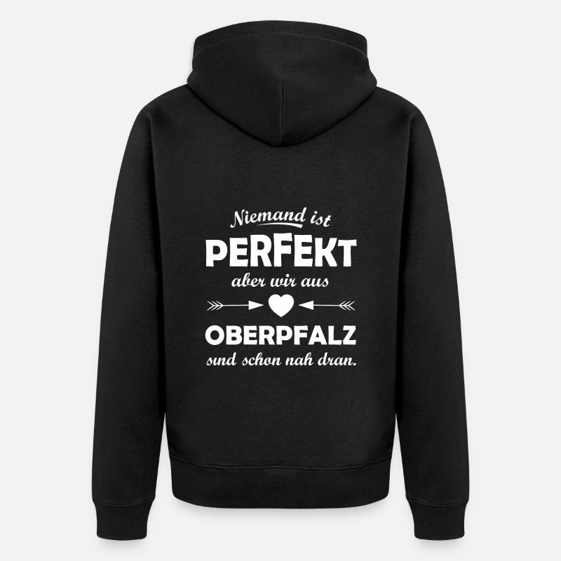 Die Oberpfälzer - Unisex Premium Bio Zip Hoodie - Schwarz