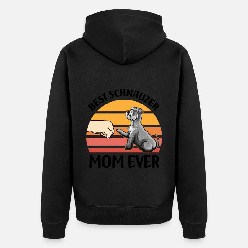 Schnauzer - Veste à capuche bio Premium Unisexe - noir
