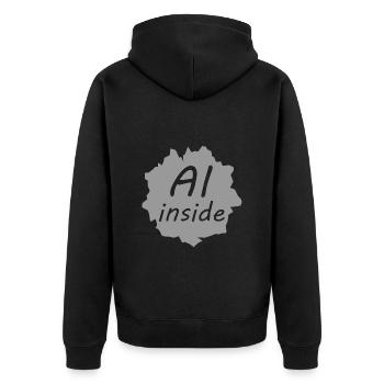 L’IA arrive - Veste à capuche bio Premium Unisexe - noir - Dos - Nico (187cm)