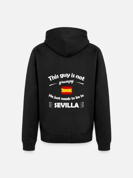 Holidays in Seville - Unisex Premium Organic Zip Hoodie - black