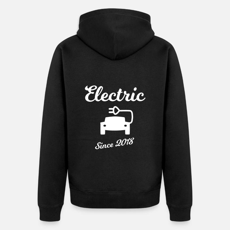 Électrique depuis 2018 - Veste à capuche bio Premium Unisexe - noir