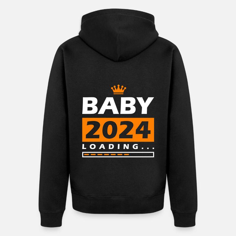 Bébé 2024 Chargement - Veste à capuche bio Premium Unisexe - noir