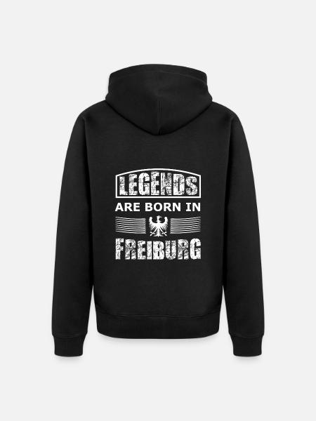 Les légendes de Fribourg - Veste à capuche bio Premium Unisexe - noir
