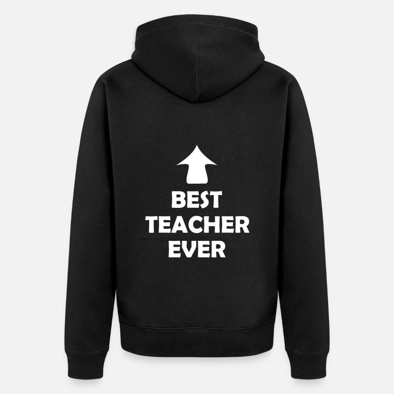 Le meilleur professeur de classe - Veste à capuche bio Premium Unisexe - noir