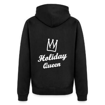 La reine des fêtes - Veste à capuche bio Premium Unisexe - noir - Dos - Nico (187cm)