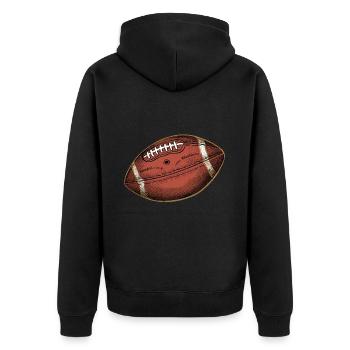 Football américain Peau de porc Sport États-Unis - Veste à capuche bio Premium Unisexe - noir - Dos - Nico (187cm)