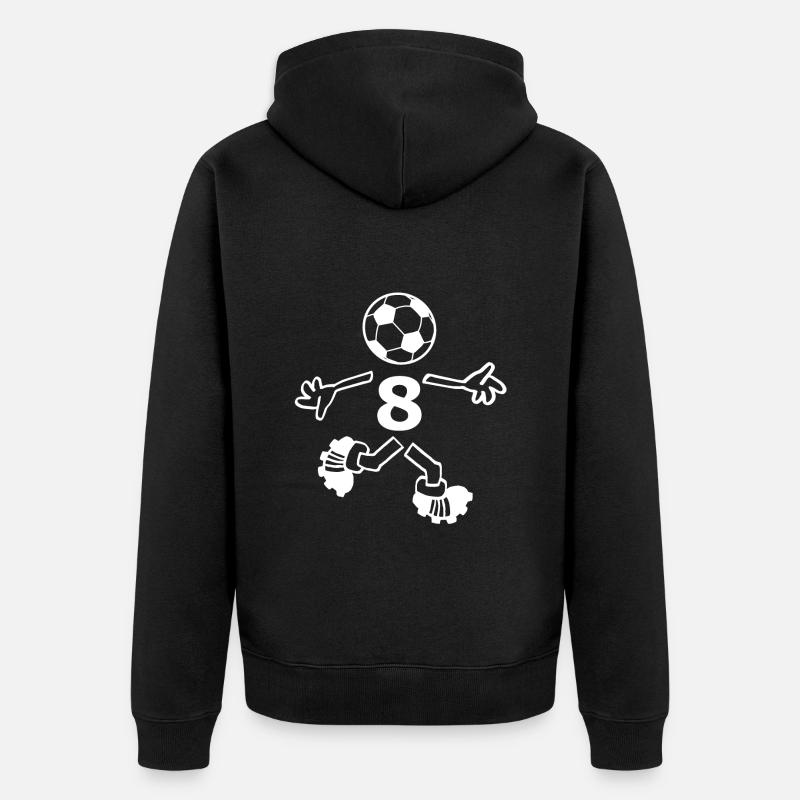 Numéro 8 - Veste à capuche bio Premium Unisexe - noir