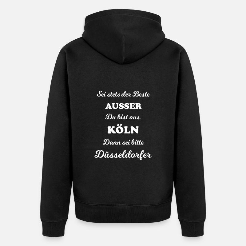 Les gars de Düsseldorf - Veste à capuche bio Premium Unisexe - noir