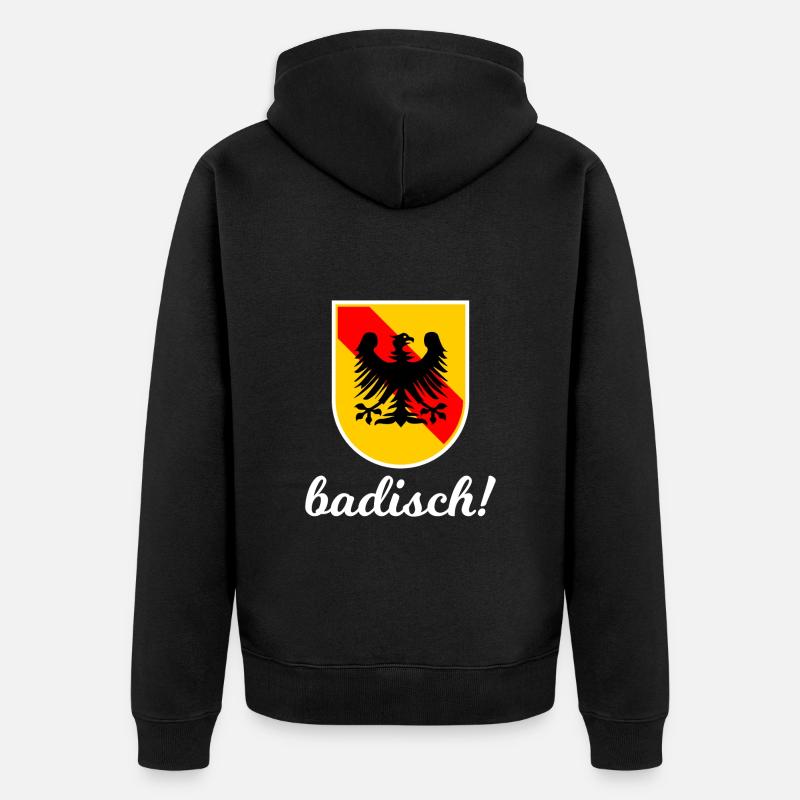 Baden est un sentiment - Veste à capuche bio Premium Unisexe - noir