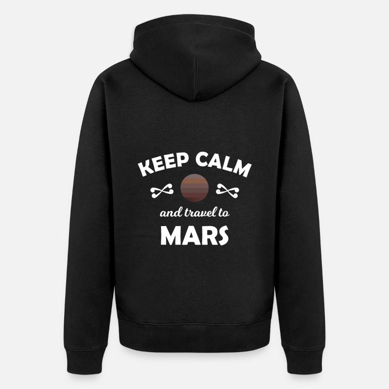 L’espace et les missions spatiales - Veste à capuche bio Premium Unisexe - noir