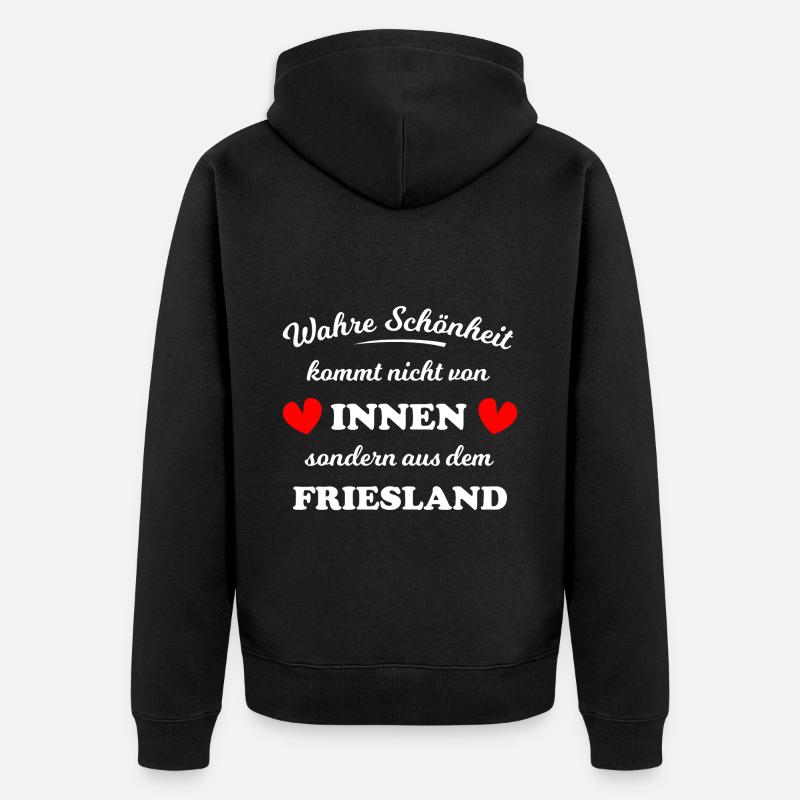 Beauté de la Frise - Veste à capuche bio Premium Unisexe - noir