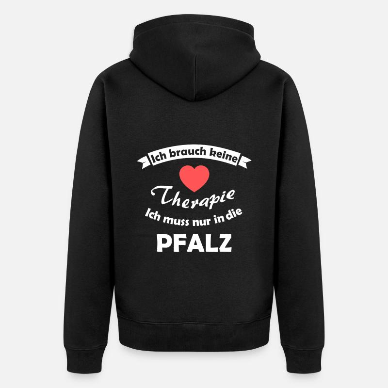 Thérapie dans le Palatinat - Veste à capuche bio Premium Unisexe - noir