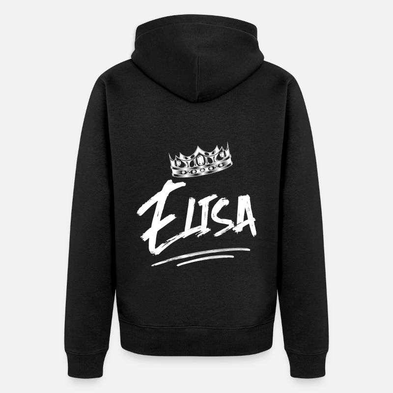 TEST ELISA - Veste à capuche bio Premium Unisexe - noir