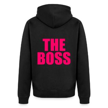 The boss - Veste à capuche bio Premium Unisexe - noir - Dos - Nico (187cm)