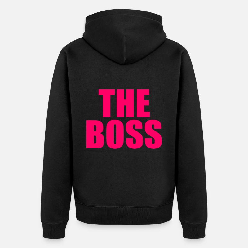 The boss - Veste à capuche bio Premium Unisexe - noir
