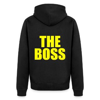 The boss - Veste à capuche bio Premium Unisexe - noir - Dos - Nico (187cm)