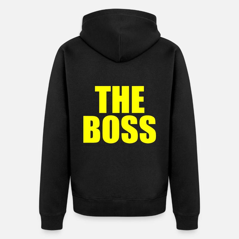 The boss - Veste à capuche bio Premium Unisexe - noir