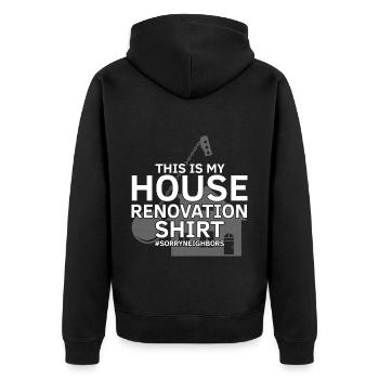 Démolition et rénovation de maisons - Veste à capuche bio Premium Unisexe - noir - Dos - Nico (187cm)
