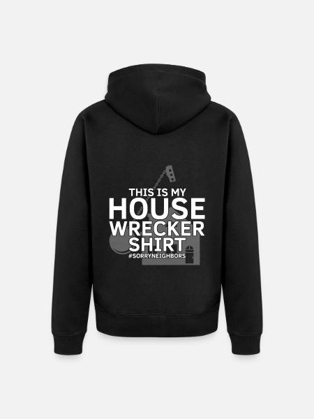 House Demolition and Renovation Design - Unisex Premium Organic Zip Hoodie - black