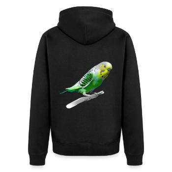 Perruche sucrée - Veste à capuche bio Premium Unisexe - noir - Dos - Nico (187cm)