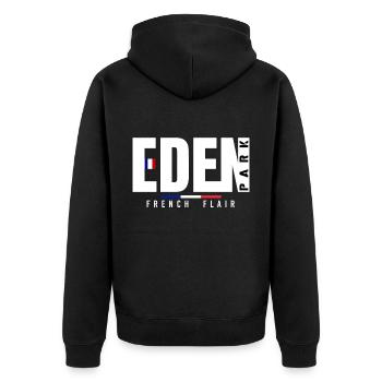 tee shirt eden park - Veste à capuche bio Premium Unisexe - noir - Dos - Nico (187cm)