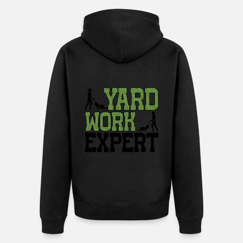 Yard Work Expert 22 - Unisex Premium Bio Zip Hoodie - Schwarz
