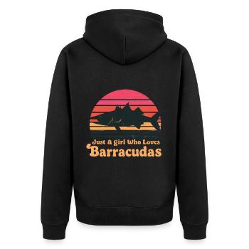 Cadeau pour Barracuda Fish Lover - Veste à capuche bio Premium Unisexe - noir - Dos - Nico (187cm)