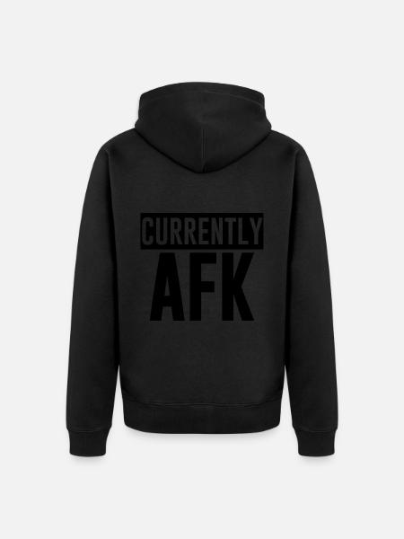 Currently Afk 3 - Unisex Premium Organic Zip Hoodie - black