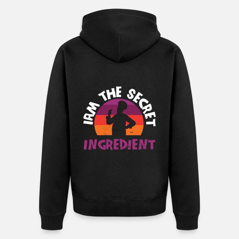 Cuisinier Chef étoilé Gastro Restaurant - Veste à capuche bio Premium Unisexe - noir