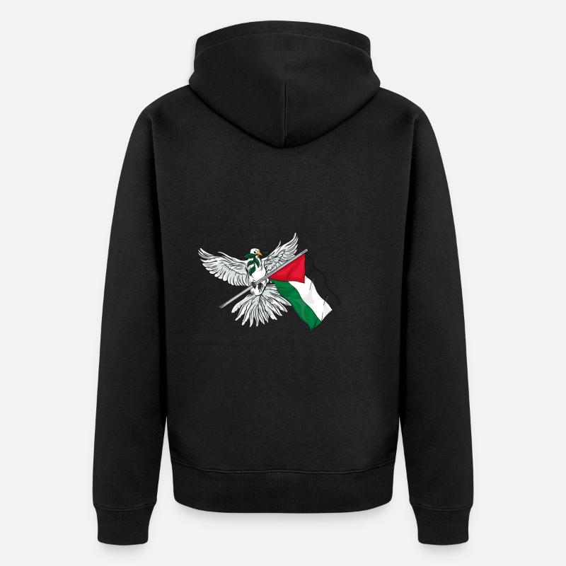 Palestine - Veste à capuche bio Premium Unisexe - noir