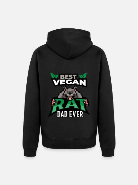 Rat - Unisex Premium Organic Zip Hoodie - black