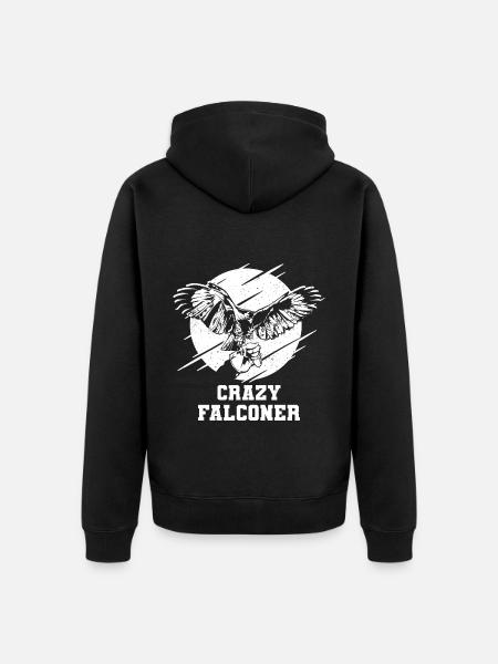 Falconers - Unisex Premium Organic Zip Hoodie - black