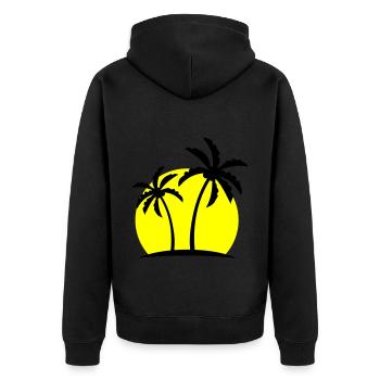 Symbole de Palm Island - Veste à capuche bio Premium Unisexe - noir - Dos - Nico (187cm)