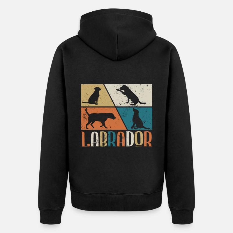 Labrador - Veste à capuche bio Premium Unisexe - noir